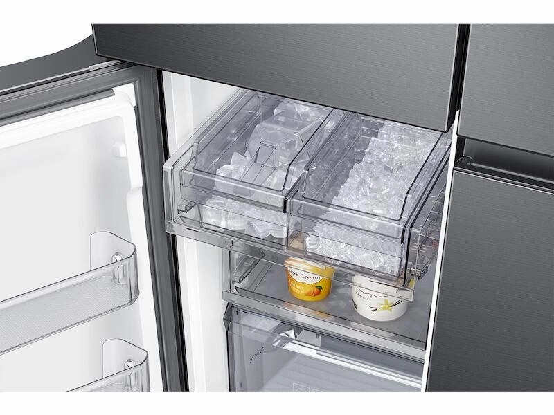 Samsung RF23A9771SG 23 Cu. Ft. Smart Counter Depth 4-Door Flex&#8482; Refrigerator With Family Hub&#8482; And Beverage Center In Black Stainless Steel