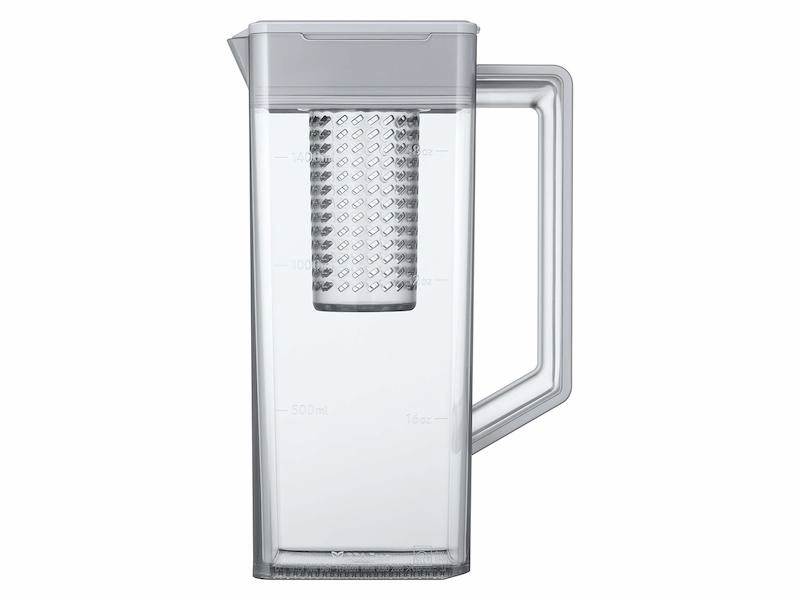 Samsung RF23BB820012 Bespoke 4-Door French Door Refrigerator (23 Cu. Ft.) With Autofill Water Pitcher In White Glass