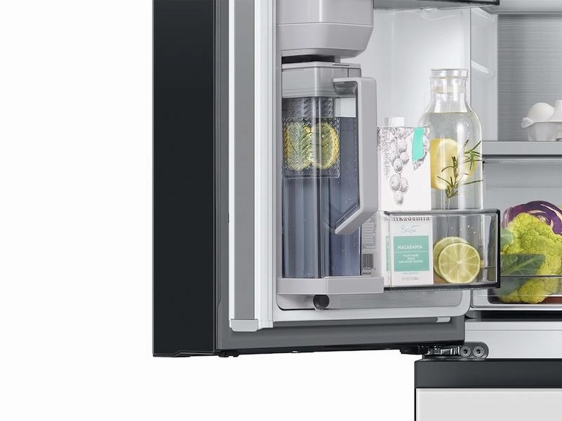 Samsung RF23BB820012 Bespoke 4-Door French Door Refrigerator (23 Cu. Ft.) With Autofill Water Pitcher In White Glass