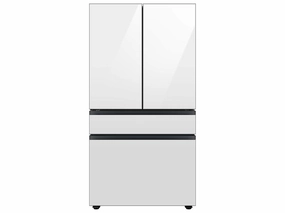 Samsung RF23BB820012 Bespoke 4-Door French Door Refrigerator (23 Cu. Ft.) With Autofill Water Pitcher In White Glass Freestanding Refrigerators freestanding fridge freezer combo