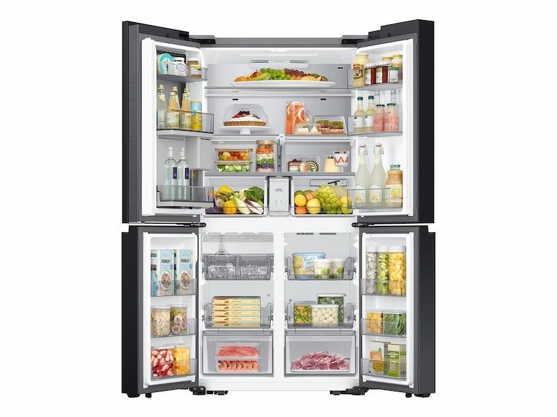Samsung RF23DB9600QL Bespoke Counter Depth 4-Door Flex&#8482; Refrigerator (23 Cu. Ft.) With Beverage Center &#8482; In Stainless Steel - (With Customizable Door Panel Colors)