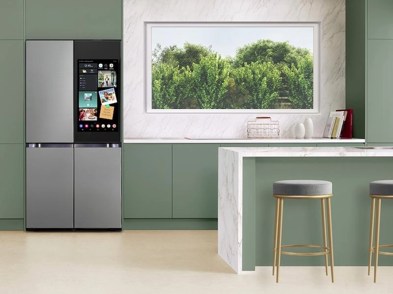 Samsung RF23DB9900QD Bespoke Counter Depth 4-Door Flex&#8482; Refrigerator (23 Cu. Ft.) With Ai Family Hub &#8482; And Ai Vision Inside&#8482; In Stainless Steel