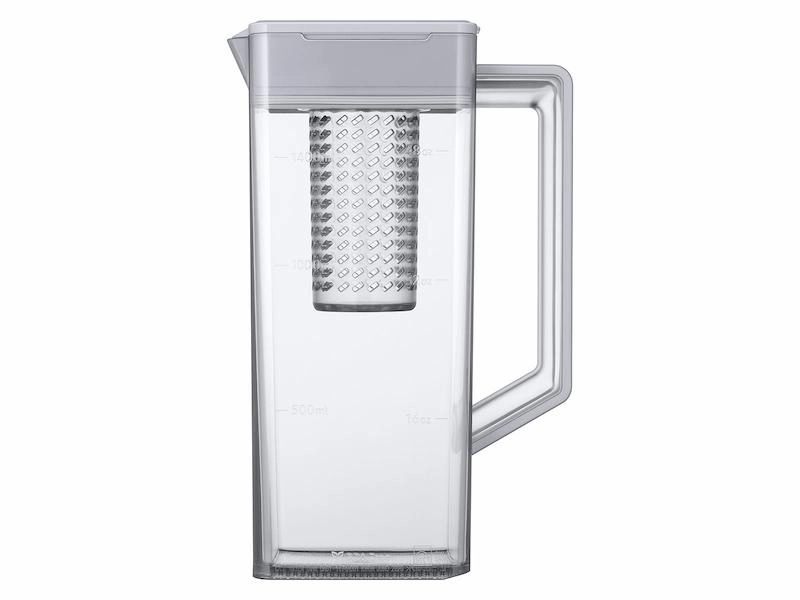 Samsung RF24BB620012 Bespoke 3-Door French Door Refrigerator (24 Cu. Ft.) With Autofill Water Pitcher In White Glass