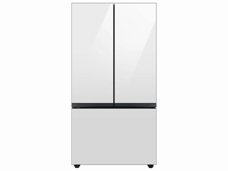 Samsung RF24BB620012 Bespoke 3-Door French Door Refrigerator (24 Cu. Ft.) With Autofill Water Pitcher In White Glass Freestanding Refrigerators freestanding fridge freezer combo
