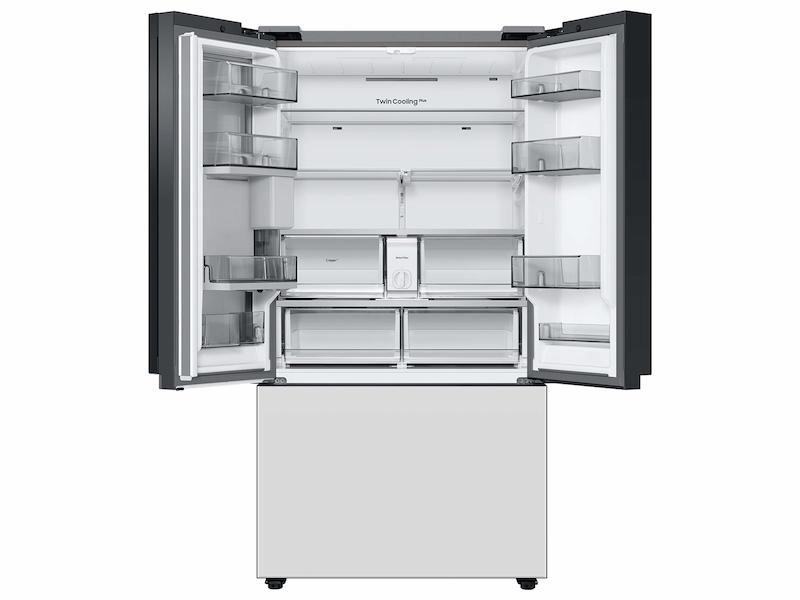 Samsung RF24BB660012 Bespoke 3-Door French Door Refrigerator (24 Cu. Ft.) With Beverage Center&#8482; In White Glass