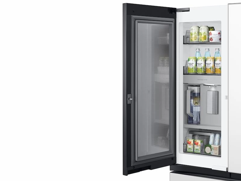 Samsung RF24BB660012 Bespoke 3-Door French Door Refrigerator (24 Cu. Ft.) With Beverage Center&#8482; In White Glass
