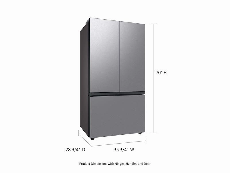 Samsung RF24BB6600QL Bespoke 3-Door French Door Refrigerator (24 Cu. Ft.) With Beverage Center&#8482; In Stainless Steel