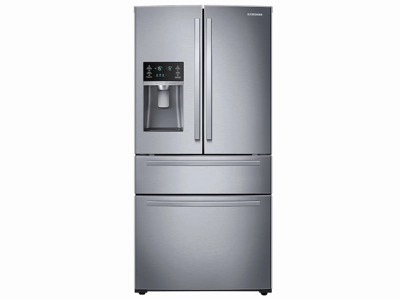 Samsung RF25HMIDBSR 25 Cu. Ft. Large Capacity 4-Door French Door Refrigerator With External Water & Ice Dispenser In Stainless Steel Freestanding Refrigerators freestanding fridge freezer combo