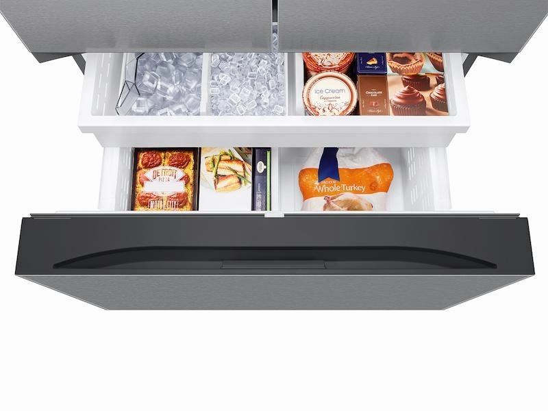 Samsung RF27CG5100SR 27 Cu. Ft. Mega Capacity Counter Depth 3-Door French Door Refrigerator With Dual Auto Ice Maker In Stainless Steel