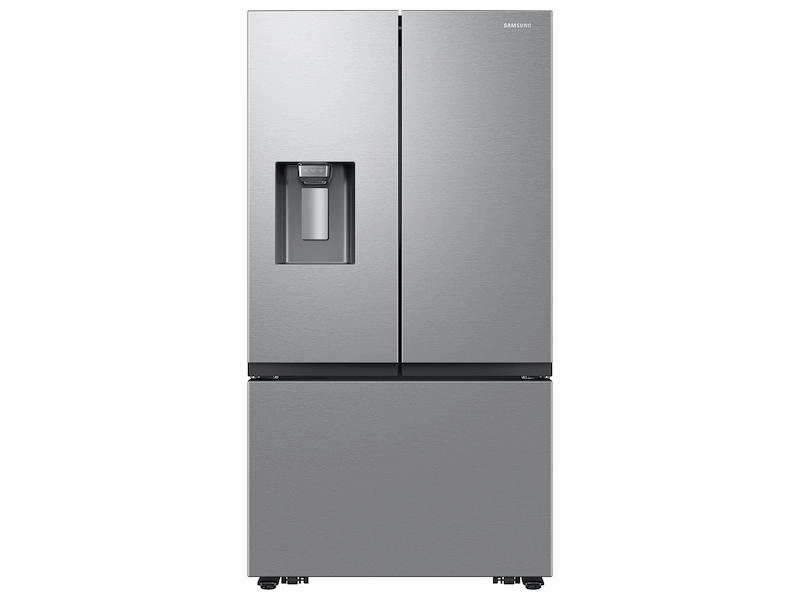 Samsung RF27CG5B10SR 26 Cu. Ft. Mega Capacity Counter Depth 3-Door French Door Refrigerator With External Water And Ice Dispenser In Stainless Steel Freestanding Refrigerators freestanding fridge freezer combo