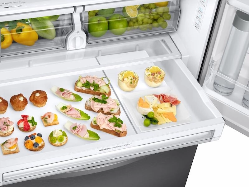 Samsung RF28R6241SR 28 Cu. Ft. 3-Door French Door, Full Depth Refrigerator With Dual Ice Maker In Stainless Steel