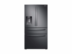 Samsung RF28R7201SG 28 Cu. Ft. 4-Door French Door Refrigerator With Flexzone&#8482; Drawer In Black Stainless Steel Freestanding Refrigerators freestanding fridge freezer combo