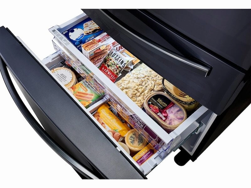 Samsung RF28R7201SG 28 Cu. Ft. 4-Door French Door Refrigerator With Flexzone&#8482; Drawer In Black Stainless Steel