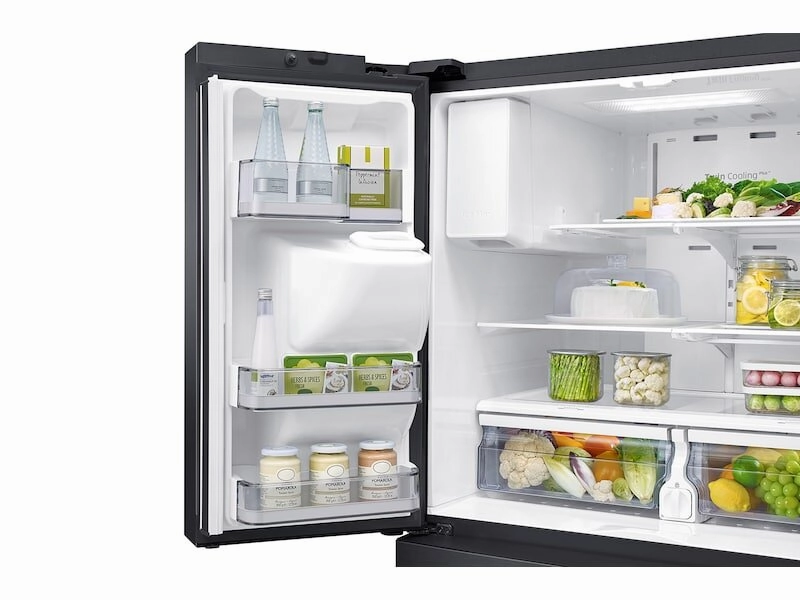 Samsung RF28R7201SG 28 Cu. Ft. 4-Door French Door Refrigerator With Flexzone&#8482; Drawer In Black Stainless Steel