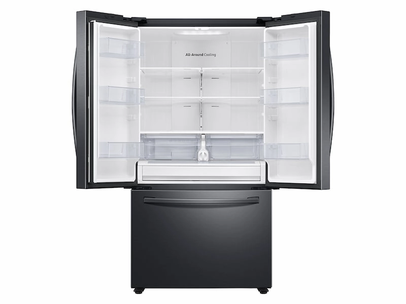 Samsung RF28T5001SG 28 Cu. Ft. Large Capacity 3-Door French Door Refrigerator In Black Stainless Steel