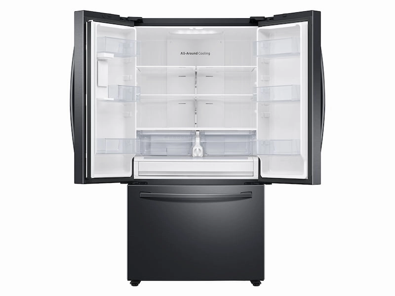 Samsung RF28T5101SG 28 Cu. Ft. Large Capacity 3-Door French Door Refrigerator With Internal Water Dispenser In Black Stainless Steel
