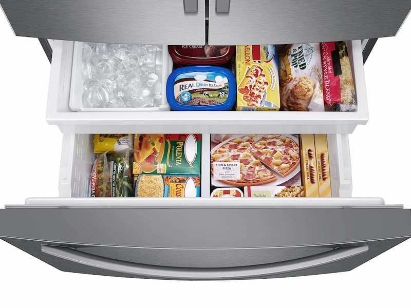 Samsung RF28T5101SR 28 Cu. Ft. Large Capacity 3-Door French Door Refrigerator With Internal Water Dispenser In Stainless Steel