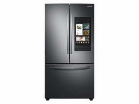 Samsung RF28T5F01SG 28 Cu. Ft. 3-Door French Door Refrigerator With Family Hub&#8482; In Black Stainless Steel Freestanding Refrigerators freestanding fridge freezer combo