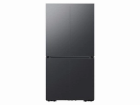 Samsung RF29A9675MT 29 Cu. Ft. Smart Bespoke 4-Door Flex&#8482; Refrigerator With Customizable Panel Colors In Matte Black Steel Freestanding Refrigerators freestanding fridge freezer combo