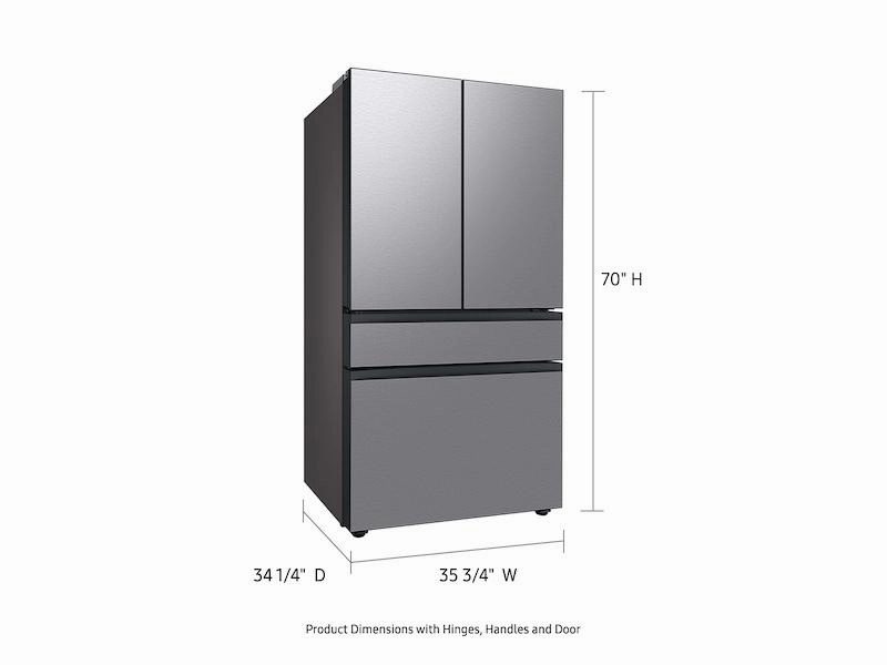 Samsung RF29BB8600QL Bespoke 4-Door French Door Refrigerator (29 Cu. Ft.) With Beverage Center&#8482; In Stainless Steel