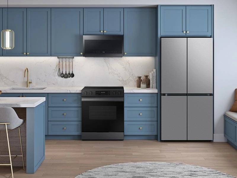 Samsung RF29DB9600QL Bespoke 4-Door Flex&#8482; Refrigerator (29 Cu. Ft.) With Beverage Center&#8482; In Stainless Steel - (With Customizable Door Panel Colors)