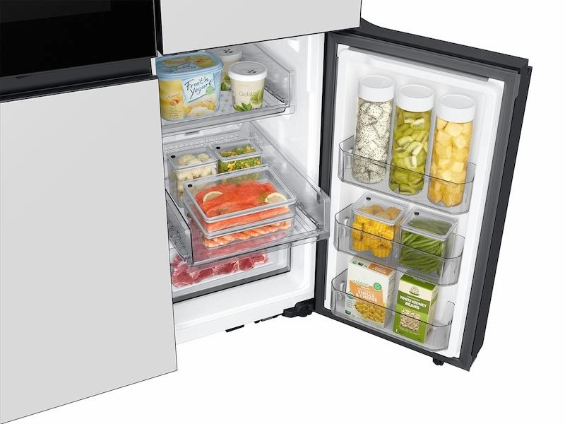 Samsung RF29DB970012 Bespoke 4-Door Flex&#8482; Refrigerator (29 Cu. Ft.) With Beverage Zone&#8482; And Auto Open Door In White Glass