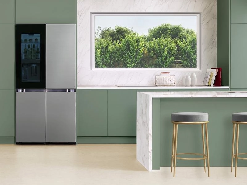 Samsung RF29DB9700QL Bespoke 4-Door Flex&#8482; Refrigerator (29 Cu. Ft.) With Beverage Zone&#8482; And Auto Open Door In Stainless Steel