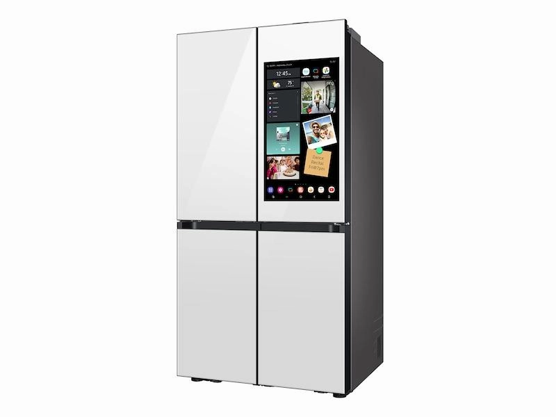 Samsung RF29DB990012 Bespoke 4-Door Flex&#8482; Refrigerator (29 Cu. Ft.) With Ai Family Hub &#8482; And Ai Vision Inside&#8482; In White Glass