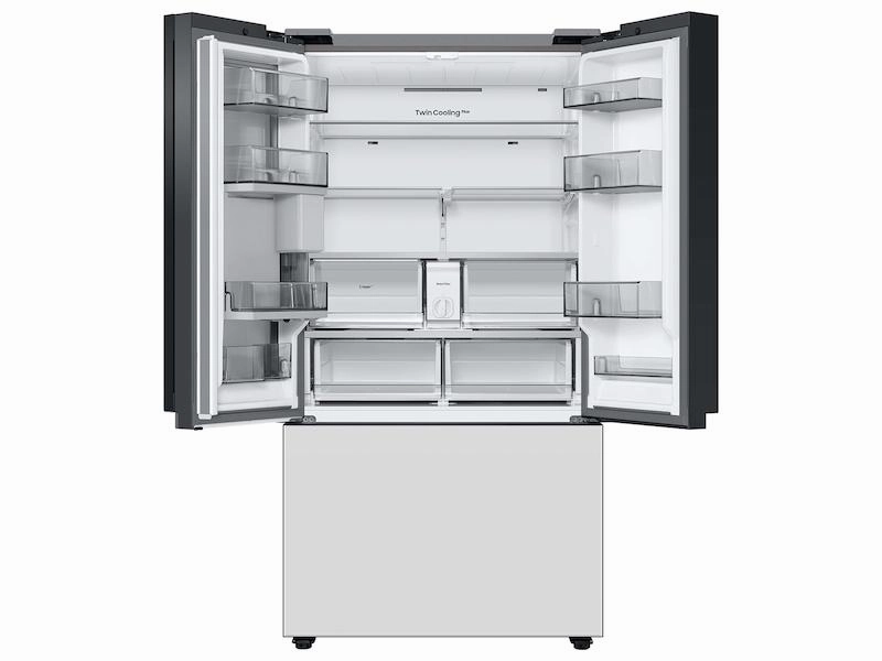 Samsung RF30BB660012 Bespoke 3-Door French Door Refrigerator (30 Cu. Ft.) With Beverage Center&#8482; In White Glass