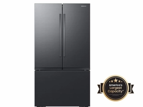 Samsung RF32CG5100MT 32 Cu. Ft. Mega Capacity 3-Door French Door Refrigerator With Dual Auto Ice Maker In Matte Black Steel Freestanding Refrigerators freestanding fridge freezer combo