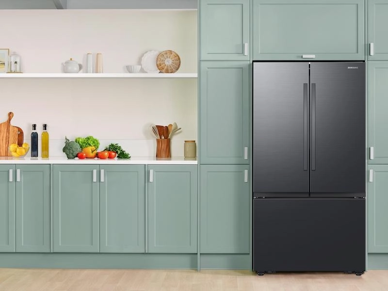 Samsung RF32CG5100MT 32 Cu. Ft. Mega Capacity 3-Door French Door Refrigerator With Dual Auto Ice Maker In Matte Black Steel