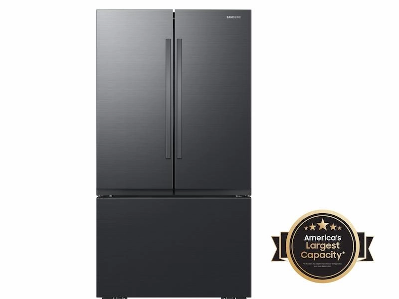 Samsung RF32CG5100MT 32 Cu. Ft. Mega Capacity 3-Door French Door Refrigerator With Dual Auto Ice Maker In Matte Black Steel Freestanding Refrigerators freestanding fridge freezer combo