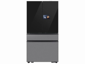 Samsung RF90F29BECR Bespoke 29 Cu. Ft. 4-Door French Door Refrigerator With Ai Home & Ai Vision Inside&#8482; In Charcoal Glass And Stainless Steel Freestanding Refrigerators freestanding fridge freezer combo