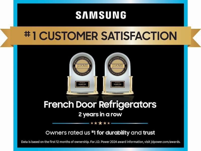 Samsung RF90F29BECR Bespoke 29 Cu. Ft. 4-Door French Door Refrigerator With Ai Home & Ai Vision Inside&#8482; In Charcoal Glass And Stainless Steel