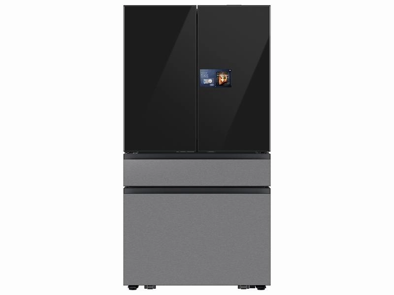 Samsung RF90F29BECR Bespoke 29 Cu. Ft. 4-Door French Door Refrigerator With Ai Home & Ai Vision Inside&#8482; In Charcoal Glass And Stainless Steel Freestanding Refrigerators freestanding fridge freezer combo