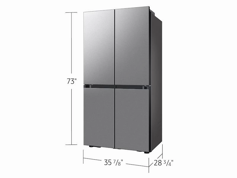 Samsung RM80F23VMR Bespoke 23 Cu. Ft. Counter Depth 4-Door French Door Refrigerator With Ai Hybrid Cooling & Beverage Center&#8482; In Stainless Steel