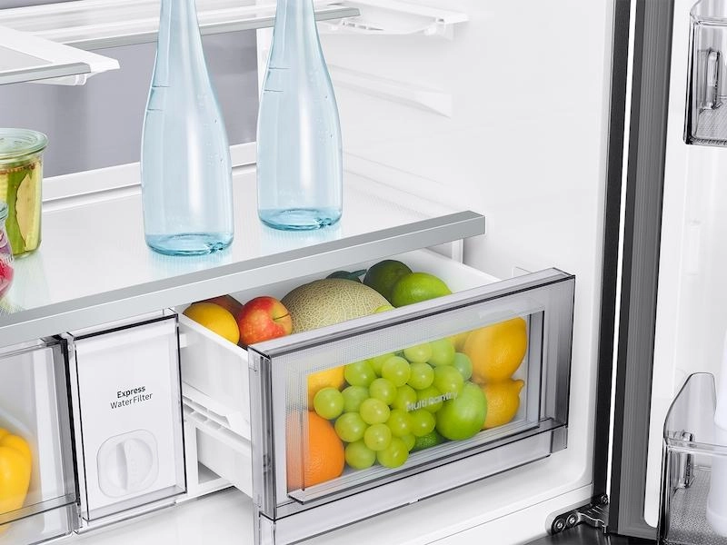 Samsung RM80F23VMR Bespoke 23 Cu. Ft. Counter Depth 4-Door French Door Refrigerator With Ai Hybrid Cooling & Beverage Center&#8482; In Stainless Steel