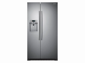 Samsung RS22HDHPNSR 22 Cu. Ft. Counter Depth Side-By-Side Refrigerator In Stainless Steel Freestanding Refrigerators freestanding fridge freezer combo