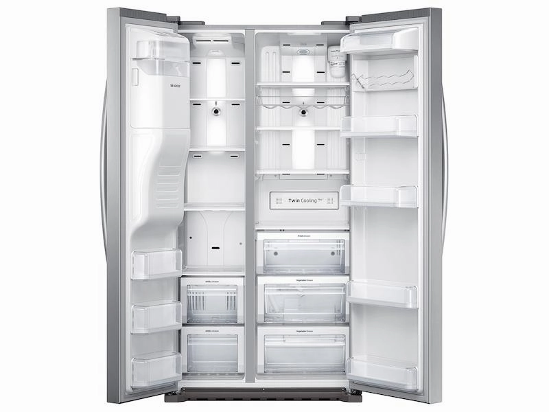 Samsung RS22HDHPNSR 22 Cu. Ft. Counter Depth Side-By-Side Refrigerator In Stainless Steel