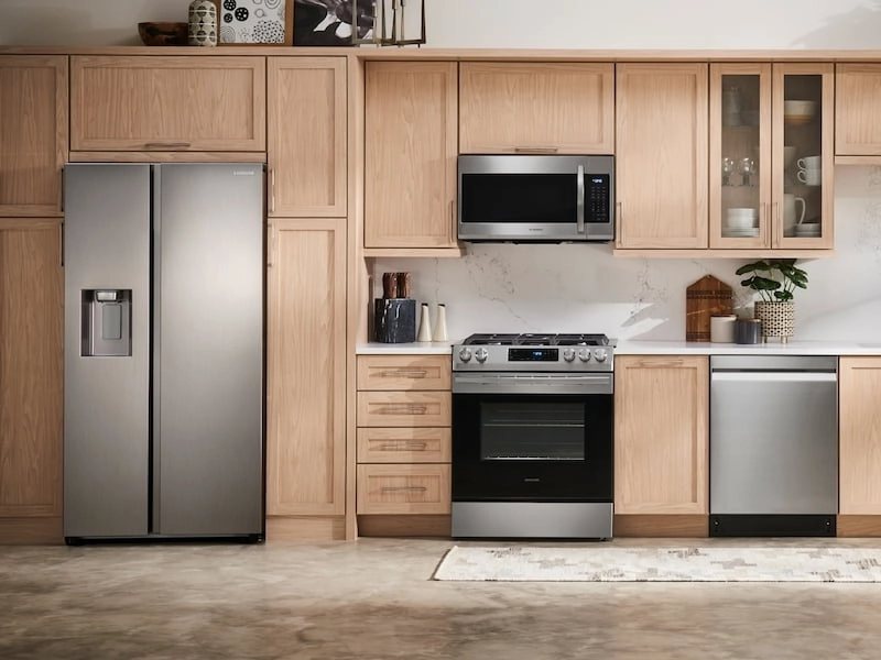 Samsung RS22T5201SR 22 Cu. Ft. Counter Depth Side-By-Side Refrigerator In Stainless Steel