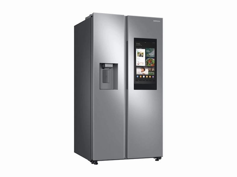 Samsung RS27T5561SR 26.7 Cu. Ft. Large Capacity Side-By-Side Refrigerator With Touch Screen Family Hub&#8482; In Stainless Steel