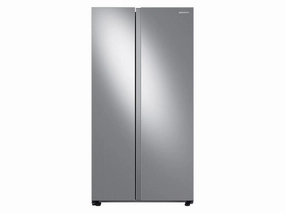 Samsung RS28A500ASR 28 Cu. Ft. Smart Side-By-Side Refrigerator In Stainless Steel Freestanding Refrigerators freestanding fridge freezer combo