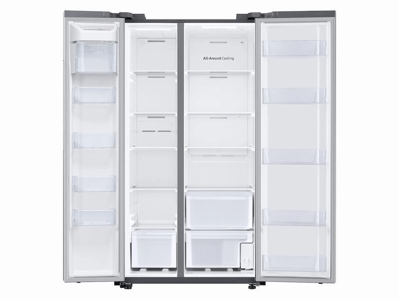 Samsung RS28A500ASR 28 Cu. Ft. Smart Side-By-Side Refrigerator In Stainless Steel