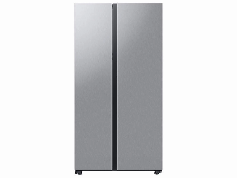 Samsung RS28CB7600QL Bespoke Side-By-Side 28 Cu. Ft. Refrigerator With Beverage Center&#8482; In Stainless Steel Freestanding Refrigerators freestanding fridge freezer combo