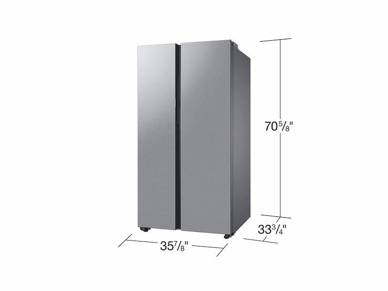 Samsung RS28CB7600QL Bespoke Side-By-Side 28 Cu. Ft. Refrigerator With Beverage Center&#8482; In Stainless Steel