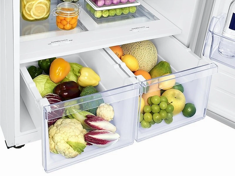 Samsung RT18M6213WW 18 Cu. Ft. Top Freezer Refrigerator With Flexzone&#8482; In White