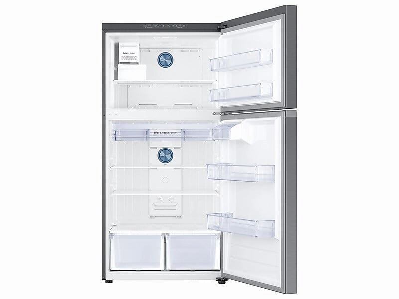 Samsung RT21M6215SR 21 Cu. Ft. Top Freezer Refrigerator With Flexzone&#8482; And Ice Maker In Stainless Steel