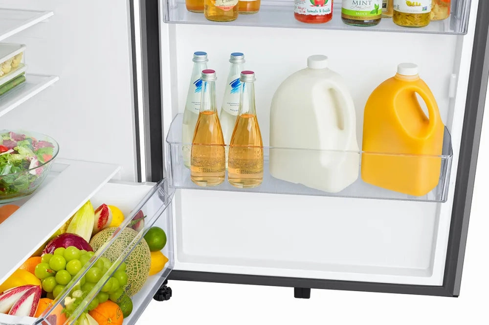 Samsung RT70F18LRSR 18 Cu. Ft. Top Freezer Refrigerator With All-Around Cooling In Stainless Steel