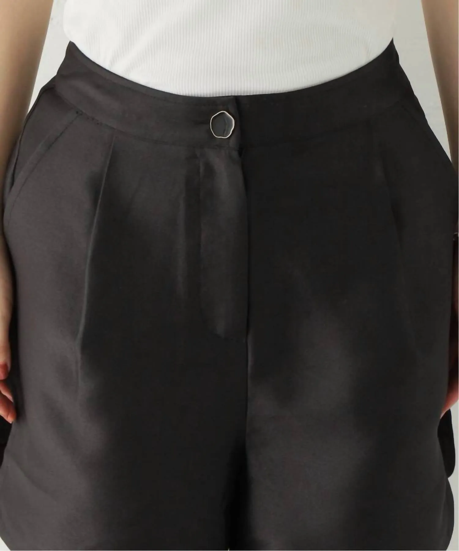 Scent Satin Shorts In Black