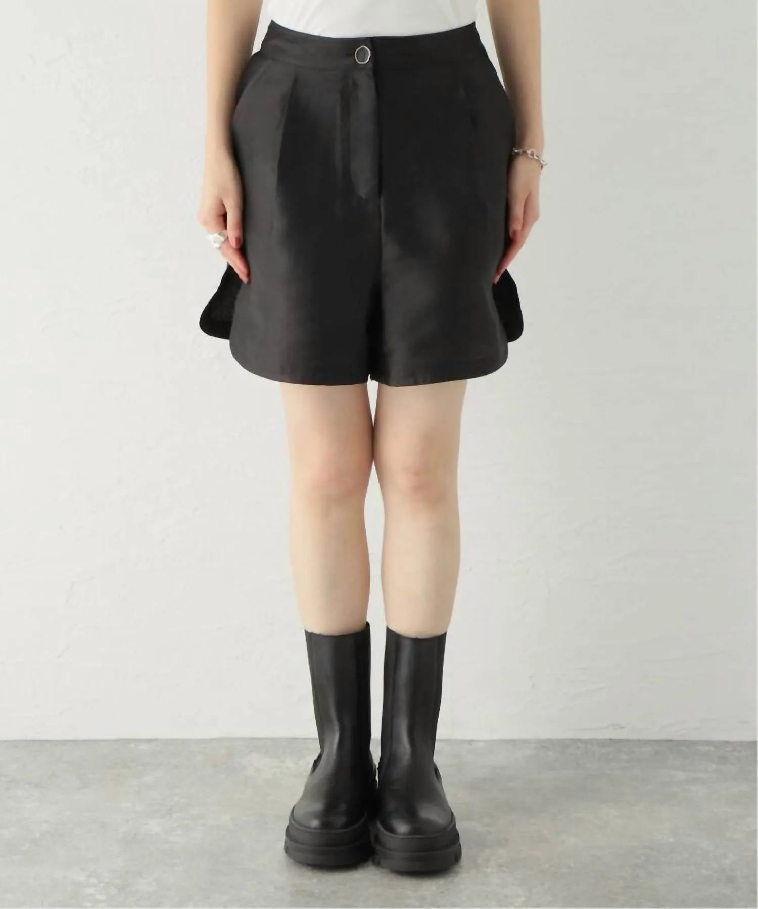 Scent Satin Shorts In Black